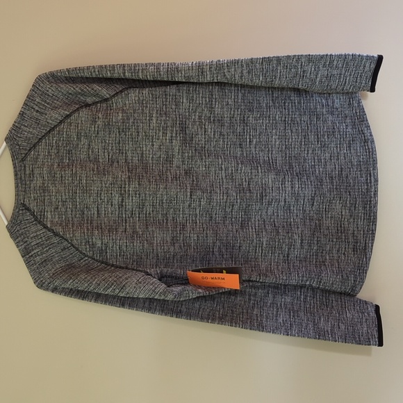 NWT Old Navy Active Breathability Go-Warm Thermal Top S Black Gray - Picture 11 of 15